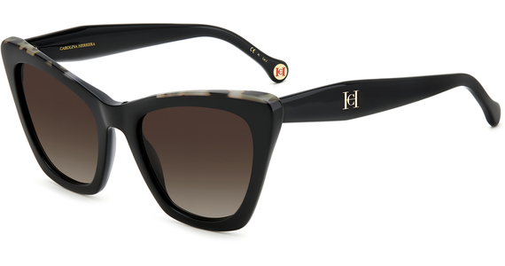 Carolina Herrera HER 0129/S 55 black/brown - Ansicht 2