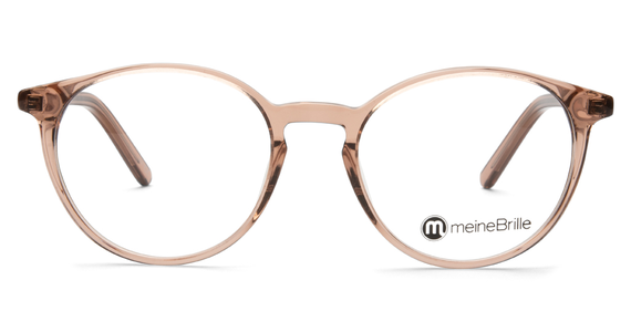 meineBrille 04-12070-02, Nude transparent glänzend Front - Ansicht 2