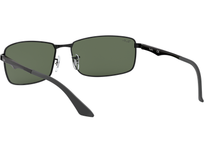 Ray-Ban Sonnenbrille Herren Ray-Ban RB3498 Glänzend Schwarz / Grün 002/71 64 Ansicht 5