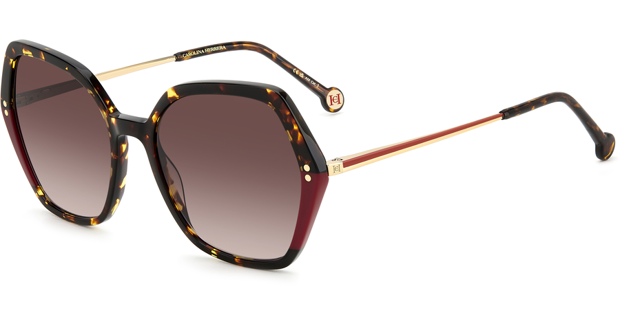 Carolina Herrera Sonnenbrille Damen Carolina Herrera HER 0185/S 55 havanna Ansicht 1