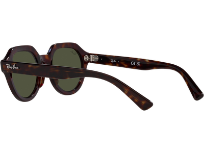 Ray-Ban Sonnenbrille Unisex Ray-Ban Gina RB4399 Glänzendes Havana/Grün 902/31 Ansicht 4