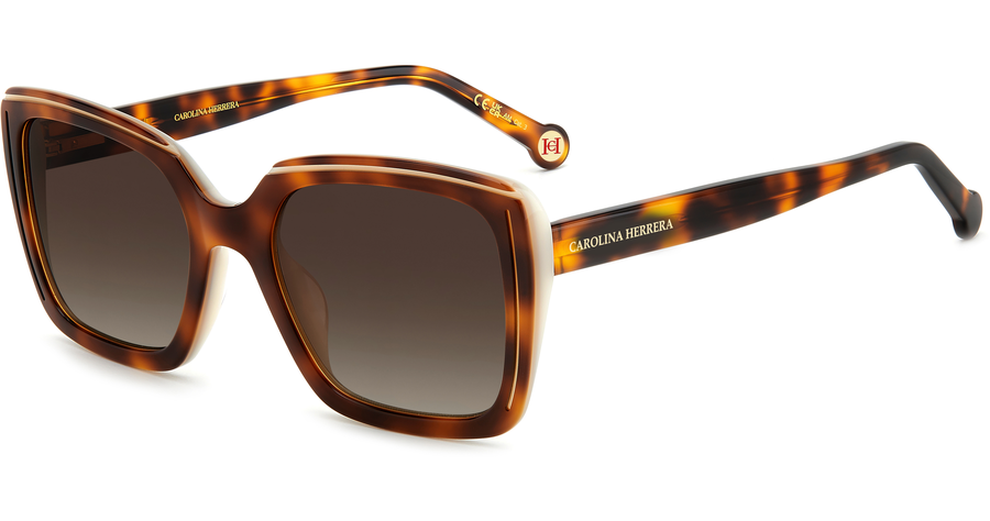 Carolina Herrera Sonnenbrille Damen Carolina Herrera HER 0143/G/S 53 havanna Ansicht 1