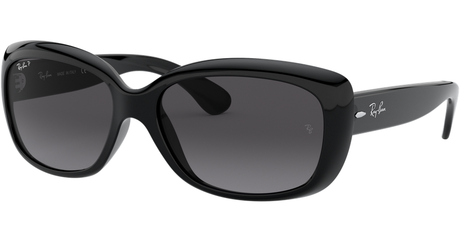 Ray-Ban Sonnenbrille Damen Ray-Ban RB4101 Jackie Ohh Glänzend Schwarz / Verlauf Grau 601/T3 58 Ansicht 1