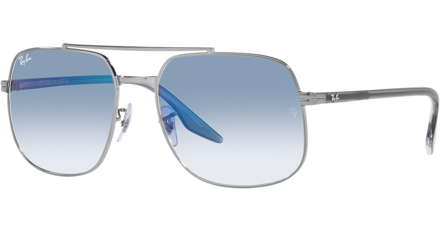 Ray-Ban Sonnenbrille Unisex Ray-Ban RB3699 004/3F Glänzendes Gunmetal/Blau Ansicht 1