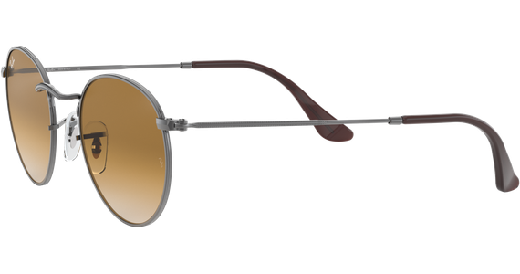 Ray-Ban Round Flat Lenses RB3447N 004/51Grau/Braun - Ansicht 3