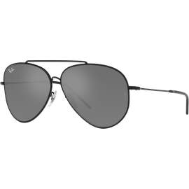 Sonne Ray-Ban Aviator Reverse RBR0101S 002/GS Schwarz/Grau 62 - LARGE