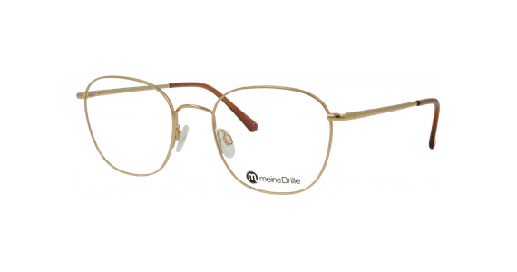 meineBrille 04-20180-02 Gold matt Schrägansicht links - Ansicht 3