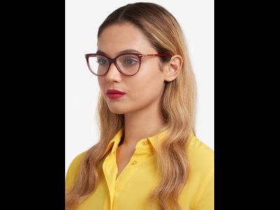 Carolina Herrera Brille Damen Carolina Herrera HER 0231 55 red Ansicht 5