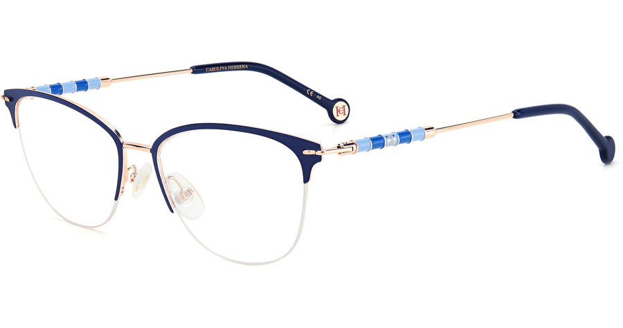 Carolina Herrera Brille Damen Carolina Herrera CH 0038 54 GOLD BLUE Ansicht 1