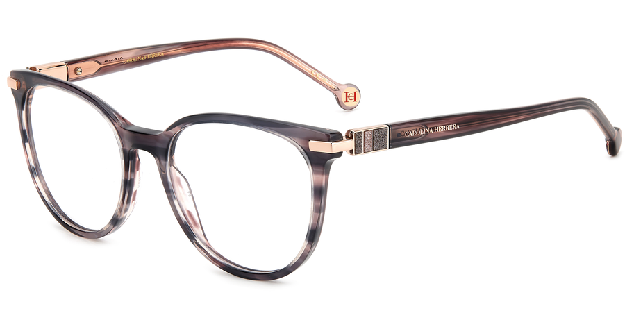 Carolina Herrera Brille Damen Carolina Herrera HER 0156 53 pink Ansicht 1