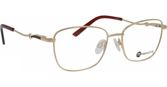 meineBrille 04-40120-01, Gold/Weinrot - Ansicht 3