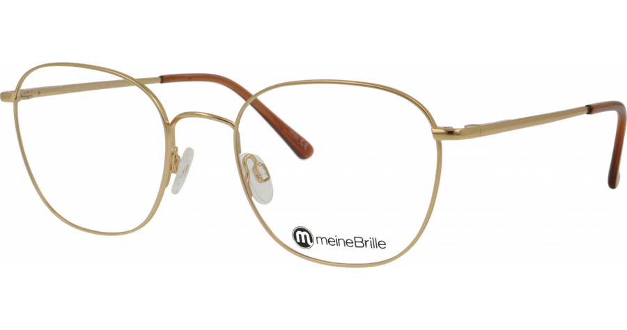 meineBrille 04-20180-02 Gold matt Schrägansicht links