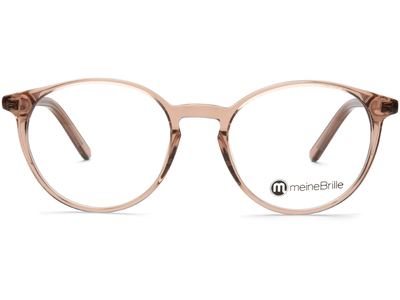 meineBrille 04-12070-02, Nude transparent glänzend Front