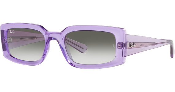 Ray-Ban Kiliane RB4395 66858E, Violett transparent Grün, MEDIUM - Ansicht 2