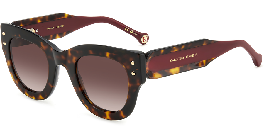 Carolina Herrera Sonnenbrille Damen Carolina Herrera HER 0222/S 47 havanna Ansicht 1