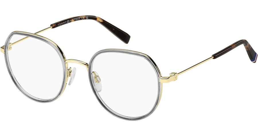 Tommy Hilfiger Brille Damen Tommy Hilfiger TH 2096 51 GOLD GREY Ansicht 1