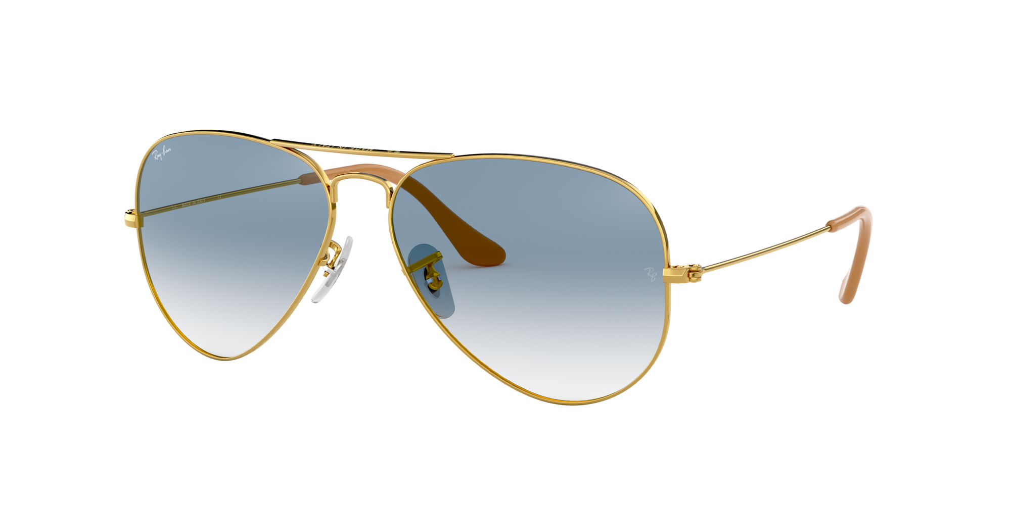 Ray Ban Aviator Gradient RB3025 001 3F Gold Blau