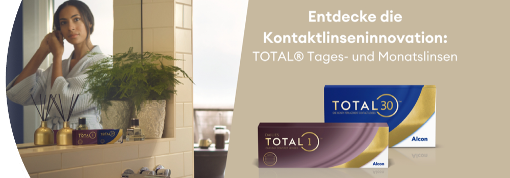 Entdecken Sie die Kontaktlinseninnovationen: Total Tages- und Monatslinsen