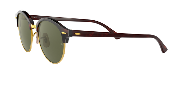 Ray-Ban RB4246 Clubround Classic Glänzend Havanna Rot / Grün 990 51 - Ansicht 3