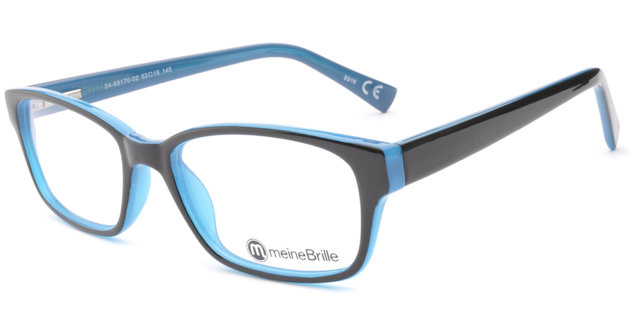 meineBrille 04-69170-02, Schwarz/Blau links